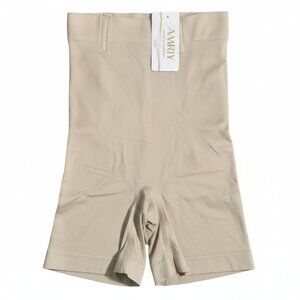 NWT | Amriy Beige Seamless High-Waisted Tummy Control Shapewear Shorts | Small
